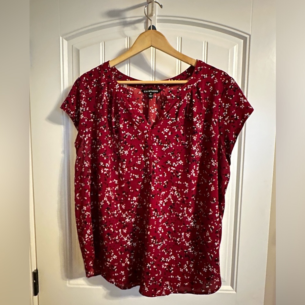 Red / Maroon XXL 41 Hawthorn blouse